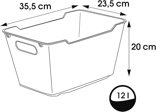 keeeper Boîte de Rangement, Surface Texturée, 6 L, Lotta, Nordic Pink - Nail Gallerys