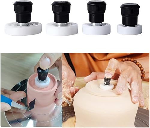 Ginobili 4 Pièces Roue de Poterie en Argile Céramique, Coupe de Poterie Spinner Roue à Disque Rotatif en Métal Outil de Réparation de Poterie Rotatif Synchrone - Nail Gallerys