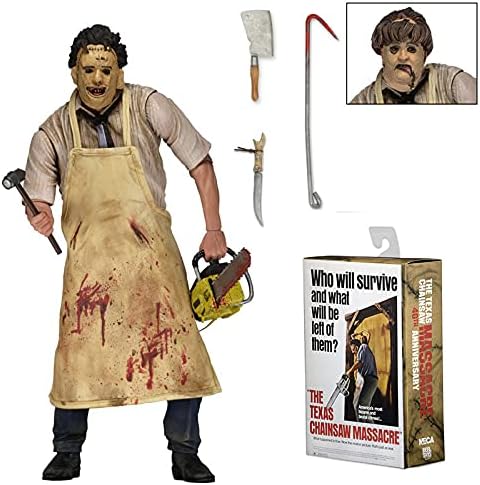 REOZIGN Figurine Leatherface, Tête De Remplacement Figurine Leatherface 20 Cm/7,9 Pouces PVC Artisanat De Collection Souvenirs Cadeaux Anime - Nail Gallerys