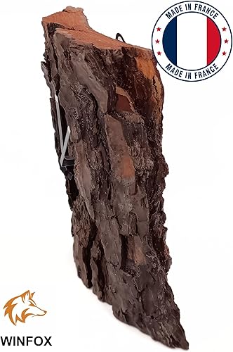 Horloge Bois Flotté Brut, Rustique Naturel, Fait Main en France, Horloge de Salon, Horloge de Bureau, Murale, Posé, WINFOX777 (25.0 Cm X 30.0 Cm X 15.0 Cm) - Nail Gallerys