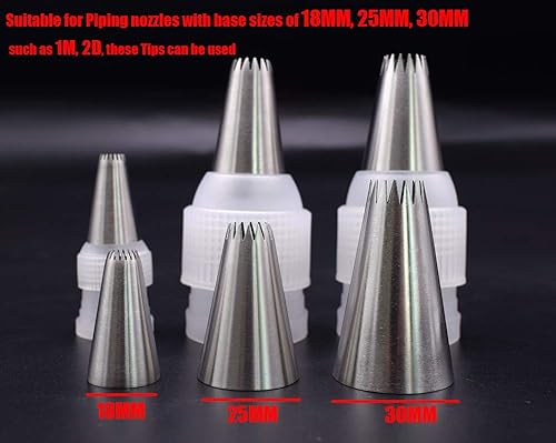 Tumtanm Lot de 6 coupleurs de douilles pour douilles de glaçage - 3 tailles - Nail Gallerys