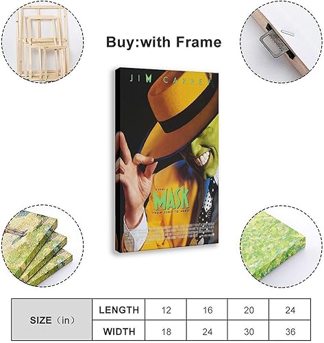 Poster du film Mask, affiche sur toile, décoration de chambre à coucher, paysage, sport, bureau, chambre, cadeau, sans cadre, 20 x 30 cm - Nail Gallerys