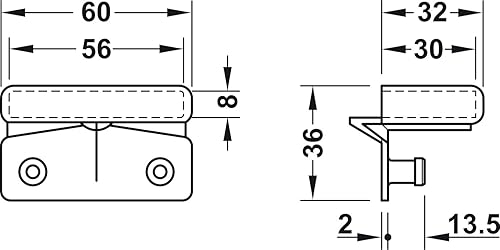 cyclingcolors 10x support lattes pour sommier 55mm - 56mm plastique embout lit meuble flexible - Nail Gallerys