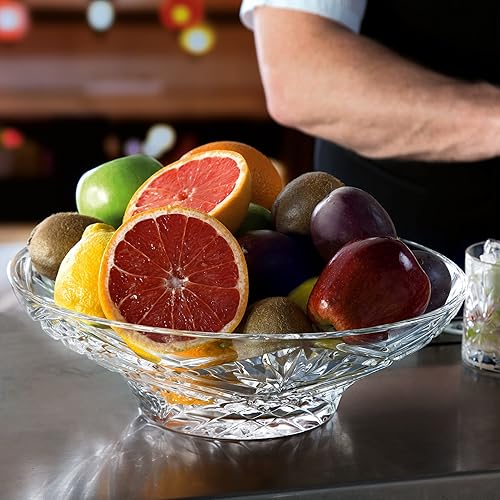 RCR 25599020006 Melodia Bol Décoratif en Luxion Cristal, Diamètre 30cm, Bol pour Décoration Intérieure ou pour des Fruits, Transparent - Nail Gallerys