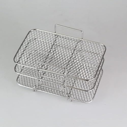 Louttary 304 Stainless Steel Multi-Layer Dehydrator Rack Toast Rack Replacement Accessories for Ninja Dual Air Fryer - Nail Gallerys