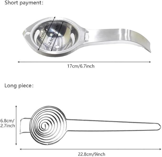 Maotrade 2 Pièce Separateur Oeuf Séparateur de Jaune D'oeuf Inoxydable Coupe Oeuf, pour Cuisson Oeuf Gadget Cuisine - Nail Gallerys
