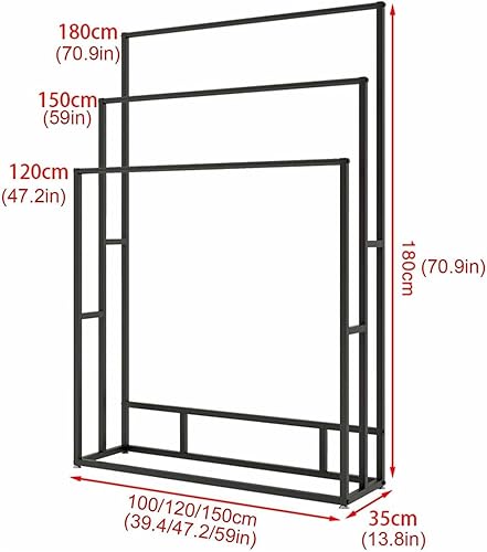 AADDFDD Portant Vetements, Présentoir d'échantillons de Tissus sur Pied, présentoir pour couettes, couvertures, écharpes, Serviettes et Rideaux, présentoir pour Textiles de Maison, boutiques, Centre - Nail Gallerys