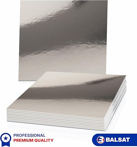 BALSAT Palette argentée pour emballage sous vide, idéale pour mettre dans des sacs sous vide, palette pour saucisson et saumon, carton pour emballer la charcuterie, saumon - Paquet de 100 unités (25 x - Nail Gallerys