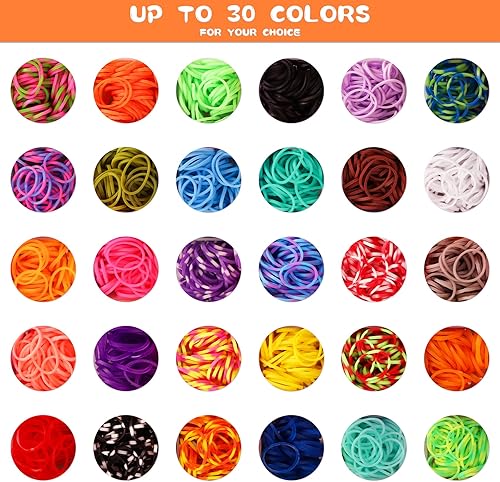 2500+ Elastique Bracelet Kit, 40 Grilles Bricolage Élastique Loom Bands Kit, Enfant Caoutchouc Bracelet Collier Jouets avec Boîte de Rangement et Charmes, Cadeaux Creation Anniversaire pour Fille - Nail Gallerys