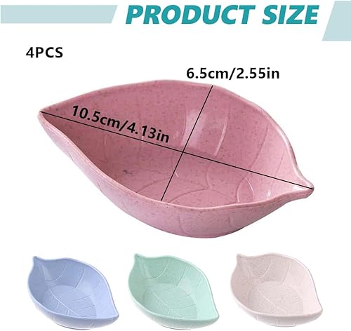 LONZIKP 4 x Petits Bols à Sauce, Coupelles à Dips, Bols à Soja, Coupelles Sushi, Bols à Finger Food, Coupelles à Confiture - Nail Gallerys