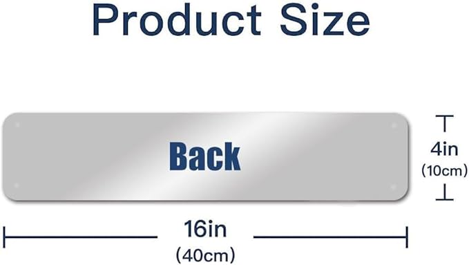 Plaque murale vintage Happy Camper - Plaque de rue en métal - 40,6 x 10,2 cm - Nail Gallerys