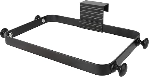 Support de sac poubelle en métal pour cuisine, bureau, dortoir, poubelle, sous le support de placard, crochet pour poubelle pour économiser de l'espace, noir - Nail Gallerys