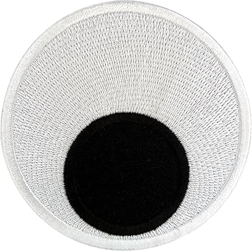 Urbanski Patch Yeux drôles en double à thermocoller sur 7,9 x 7,9 cm | Écusson Thermocollant, Transferts Thermocollant, Appliqués à coudre - Nail Gallerys
