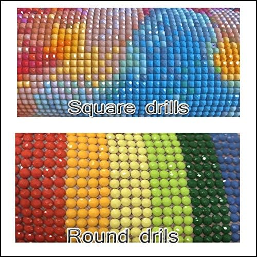 DIY 5D diamant peinture Kit Complet Brésil bâtiment paysage Diamond painting adultes/enfants cristal strass toile photos full diamant point de croix pour la maison décor cadeau Round Drill,40x50cm - Nail Gallerys