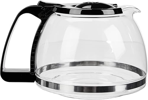 Melitta 1023-01 Carafe en verre de rechange pour machine à café Easy II 1023-02, noir, verre borosilicaté, 1,25 litre, 1 pièce - Nail Gallerys