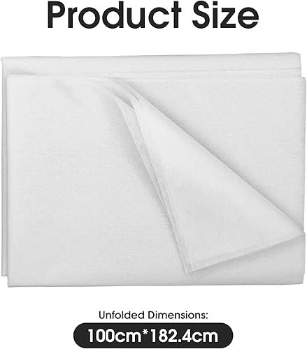 Tissus au Mètre,Ourlet Thermocollant Couture,Tissu Thermocollant,Accessoires de Repassage,Tissé Fin,Fusibles Tissu Repassage sur Ouate,Molleton Couture Processus de Couture pour Le Coton Face (Blanc) - Nail Gallerys