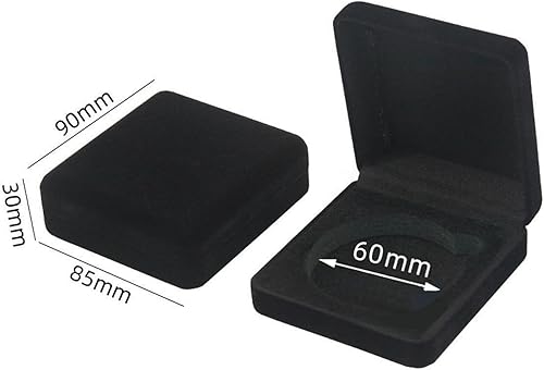Colcolo Coffret à pièces Challenge résistant aux Rayures, Compatible avec Les Tailles de 60 mm, Protection en Velours, présentoir de présentation pour pièces, Bleu - Nail Gallerys