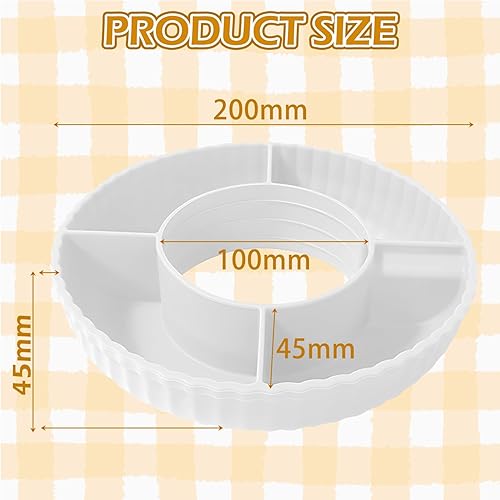 Plateau à collation Stanley Cup, plateau à collation Stanley pour bol à collation en silicone Stanley Cup pour accessoires Stanley Cup, convient à la tasse Quencher H2.0 de 40 oz (blanc - sans tasses) - Nail Gallerys