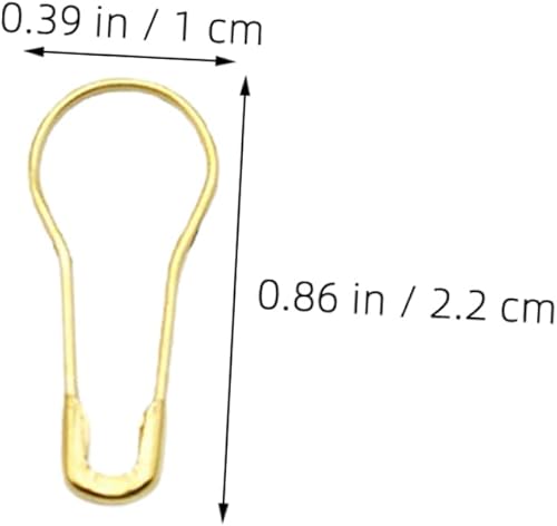 Uonlytech 1000pièces Épingles À Sûreté Métal Forme De Gourde Dorées Marqueurs De Point De Tricot Épingles De Couture pour Vêtements Et Bricolage Accessoires Créatifs - Nail Gallerys