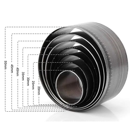 20-50mm Outil de Poinçonnage de Forme RondeEnsemble de Matrices de Poinçonnage en Cuir Bricolage, Emporte Piece Cuir Rond, 7Pcs Emporte Piece Cuir Handcraft Tools - Nail Gallerys