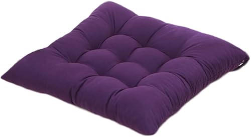 Worsendy Galettes de Chaise, Coussin de Chaise Souple Rembourré avec Liens Décoration Portable Maison Bureau Multi-Colore Orange,Irresistibly Cushiony Soft Seat Cushion 40 x 40 cm (Jaune) - Nail Gallerys