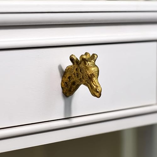 Melody Maison Bouton de tiroir girafe doré antique - Nail Gallerys