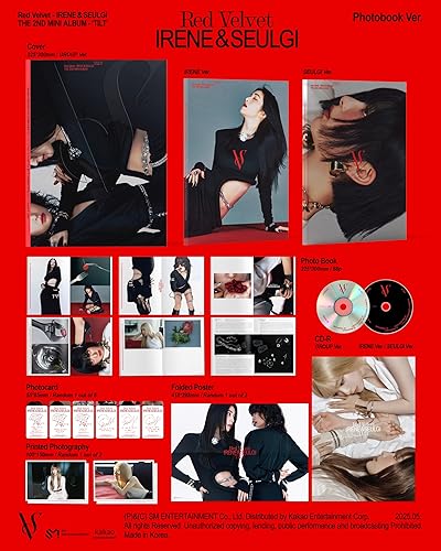 Red Velvet IRENE & SEULGI TILT [Photobook Ver.] 2ème mini album (lot de 3) - Nail Gallerys