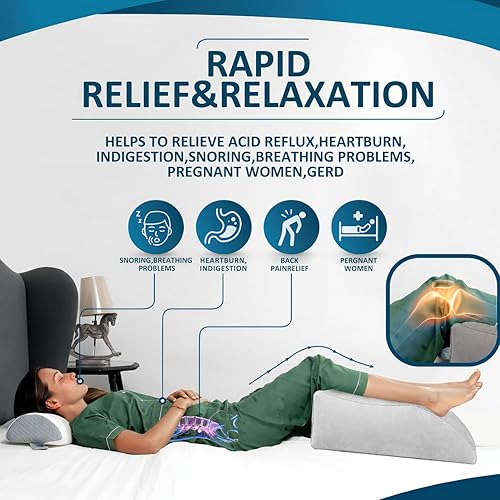 DASGUTES Coussin d'élévation des Jambes - Coussin Gonflables pour Jambes, Oreiller Coussin Gonflable en Coin Coussin Relève-Jambes pour Dormir, Améliore la Circulation Sanguine et Réduit L'enflure - Nail Gallerys