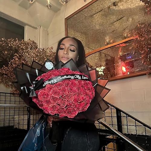 Bouquet de roses artificielles à paillettes, bouquet de roses artificielles brillantes à faire soi-même, cadeau d'amour, bouquet de roses à faire soi-même, cadeau de Saint-Valentin (rouge, 10 pièces) - Nail Gallerys