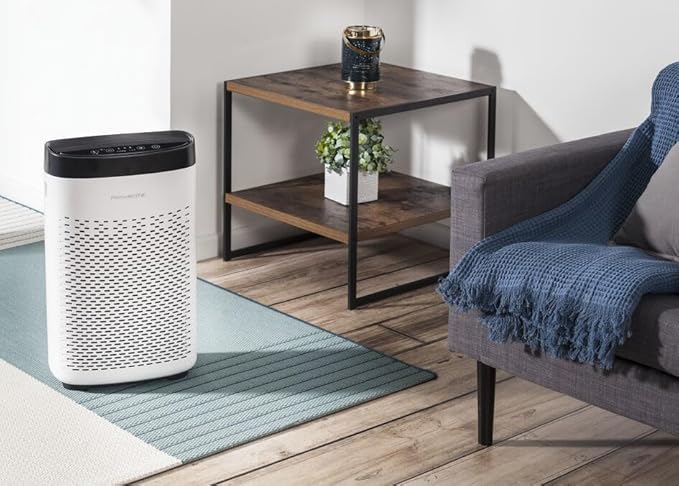 Rowenta Pure Air Essential Purificateur d'Air Intérieur, Haute performance, Purification, 3 niveaux de filtration, 3 vitesses, Mode silencieux, Indicateur de changement de Filtre, Minuteur PU2530F0 - Nail Gallerys