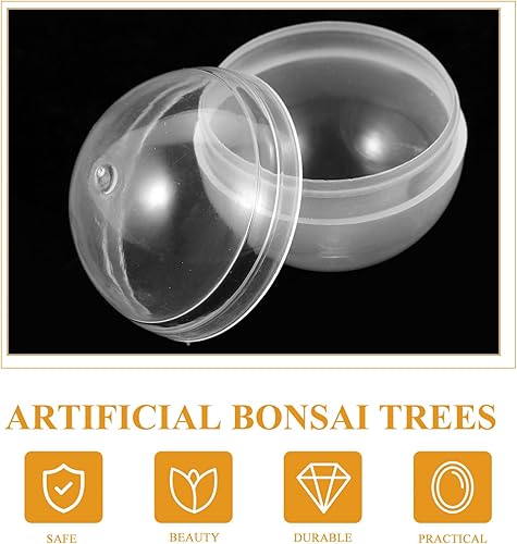 PRETYZOOM 50 Pièces Coquille De Transparente Boules De Tirage Au Sort Machine à Griffes Ornements Clairs pour Lartisanat Machines Plastique Boule D'oeuf Enfant Téléphone Portable - Nail Gallerys