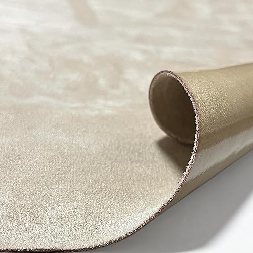 Tissu en microfibre autocollant - Aspect daim stretch - Cuir synthétique - Extensible - Tissu velours - Tissu autocollant pour cockpit, siège de voiture (ivoire, 150 x 40 cm) - Nail Gallerys