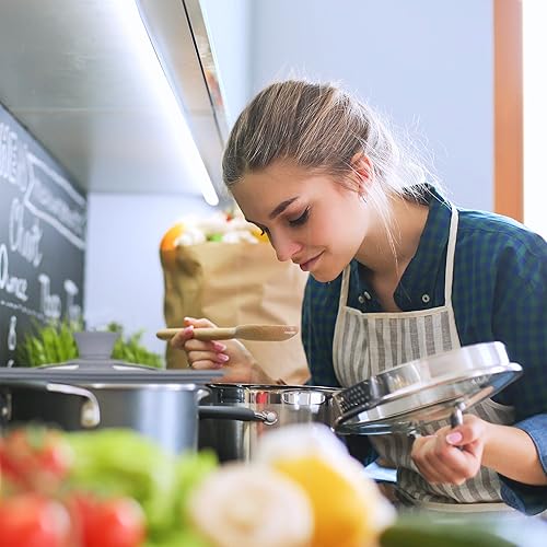 Relaxdays Lot de 2 couvercles universels, Verre, Universel, Rebord Silicone, Trou Vapeur, Casseroles, poêles, D 20-24 cm, Gris - Nail Gallerys