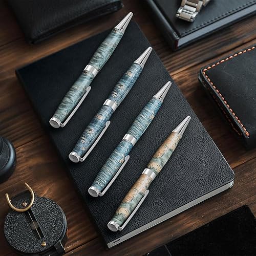 yasoe 60pcs Kit de Stylo à Argent Slim de 7 mm avec Mécanisme de Torsion et Pack de Recharge pour Fabrication de Bricolage en Bois - Nail Gallerys