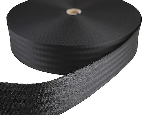 Sangle TN25-03 noire - Largeur : 25 mm - Longueur : 25 m - Largeur : 2,5 cm - Nail Gallerys