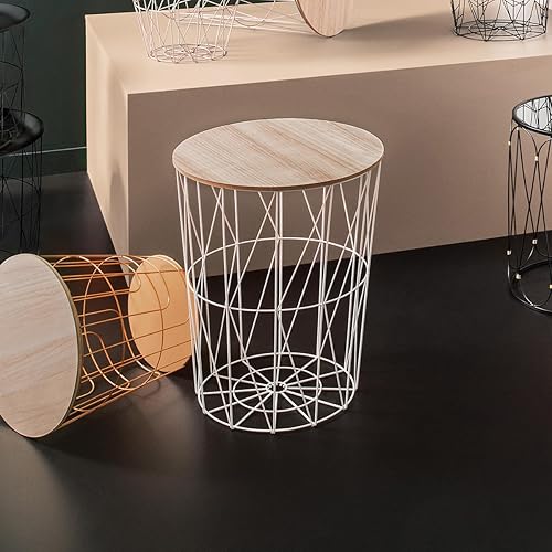 Atmosphera - Table d'appoint Kumi Noire D47 cm - Nail Gallerys