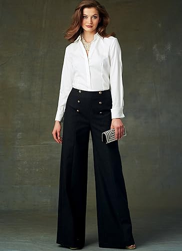 Vogue Patterns Pantalon pour Femme en Tissu Multicolore 15 x 0,5 x 22 cm - Nail Gallerys