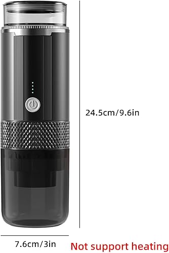 YIWEOG Machine à café expresso électrique portable Fonctionnement à un bouton avec 4 voyants d'alimentation Machine à café portable reable sans fil Fonctionne avec les capsules de thé au chocolat - Nail Gallerys