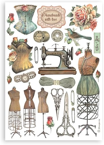 Stamperia Ephemera-Brocante Antiques, 0, Assorted - Nail Gallerys