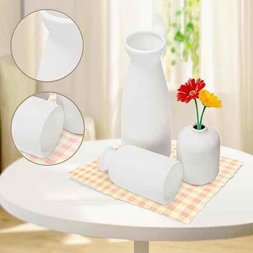 UCAMP Vases en Céramique 3 Set,Vase Décoratif,Petits Vases pour Simple Boho Decoratif,pour Centre Table Deco,à Manger Bureau Décoration Intérieure pour Les Fleurs Fraîches et Séchées - Nail Gallerys