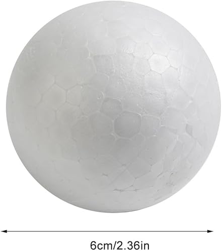 Boule en mousse de polystyrène solide pour travaux manuels, décoration de mariage, blanc, 6 cm 12 cm (12 cm) - Nail Gallerys