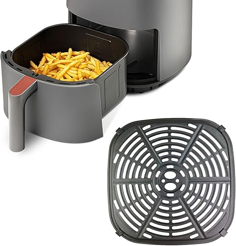 VIVIWI Plaque de friteuse à air en métal - Plateau de friteuse à air - Plaque de cuisson multifonction en métal pour friteuse à air de 6 l - Nail Gallerys