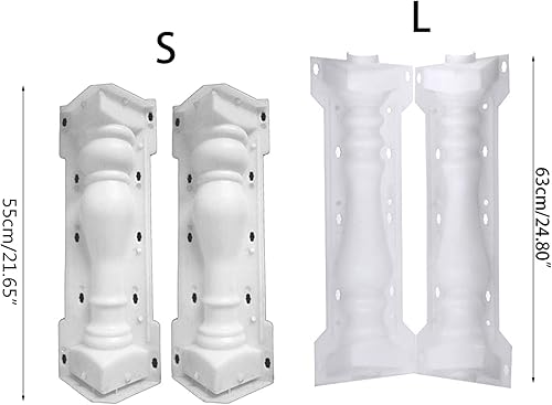 Moule de colonne romaine pour jardin, effet pierre, bricolage, patio, en plastique pour faire du ciment, de la piscine, de la décoration - Nail Gallerys