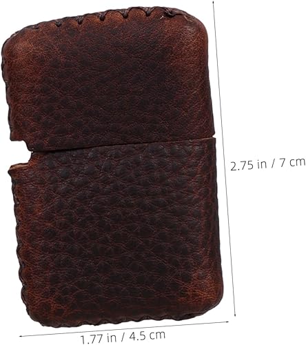 VALICLUD Étui à Briquet Pochette pour Briquet Ceinture Étuis De Taille Plus Légers Récipient Et Pratique Pochettes Plus Légères Brown Peau De Vache - Nail Gallerys