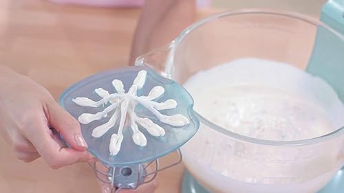 Whisk Wiper® PRO pour batteurs sur socle – Mélangez sans désordre – L'accessoire ultime pour mixeur sur socle – Compatible avec les batteurs sur socle KitchenAid (pour mixeurs à tête inclinable, bleu - Nail Gallerys