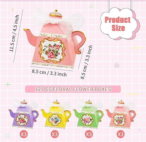 OPUHOHR 12PCS Boite Dragees Bapteme, Boîtes Bonbons Papier Pot, Candy Boxes pour Cadeaux Boîtes de Friandises, Anniversaires,Mariages - Nail Gallerys