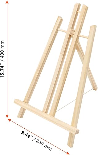 SINJEUN Lot de 6 chevalets de table en bois 40 x 24 cm Petit chevalet en bois pour présentoir, décoration - Nail Gallerys