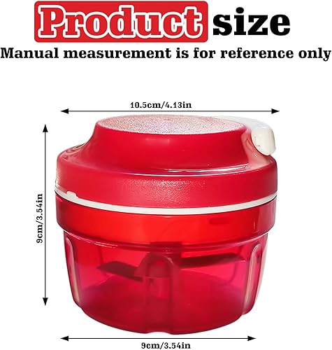 Hachoir à oignons manuel manuel : TOATELU 300 ml multi-hachoir à oignons, hachoir à oignons avec poulie, hachoir multi hachoir à ail, hachoir universel, accessoires de cuisine - Nail Gallerys