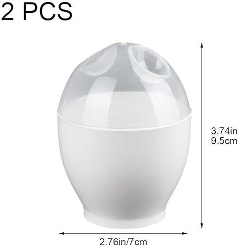 2 Pièces Pocheuses À Oeufs Micro-Ondes Cuiseur À Oeufs pour Oeufs Durs, Moyens Durs, Machine À Oeufs Pochés Rapides, Pocheuses pour Petit Déjeuner, Cuisine, Restaurant - Nail Gallerys