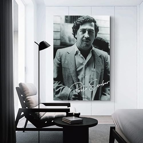 YURUOXIMAO Peinture Impression sur Toile Senza Cornice Pablo Escobar Poster Canvas Wall Art Room Pictures for Bedroom Gifts Decor 60 * 90cm - Nail Gallerys